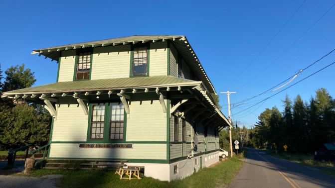 Exterior of Big Moose Station.