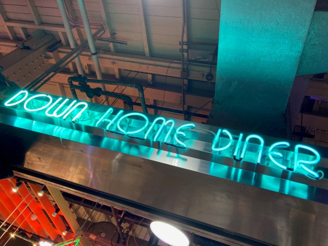 Down Home Diner sign.