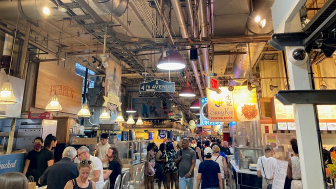 Interior of Reading Terminal Market.