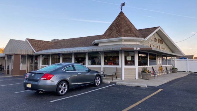 2012 Honda Accord parked in front of Uncle Bill's Pancake House.