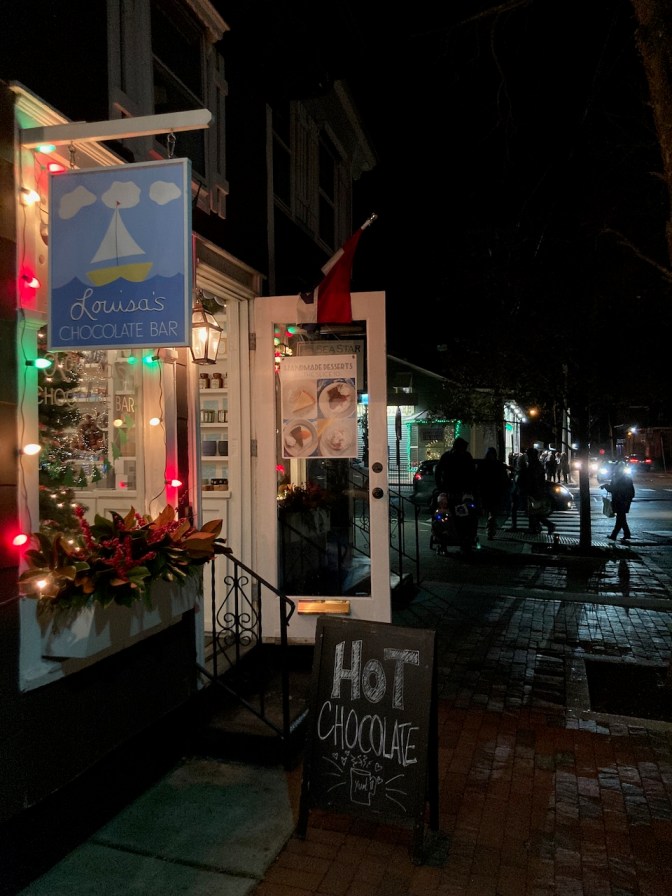 Exterior of Louisa's Chocolate Bar.