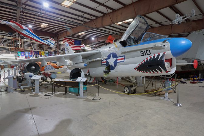 A-7 Corsair fighter jet.