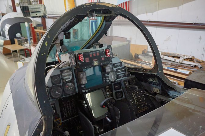 Cockpit of F-14 Tomcat.