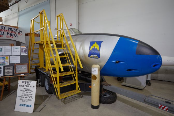 Fuselage of Lockheed P-80 Shooting Star.