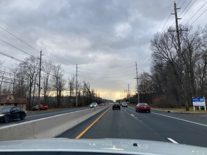 View of US Route 1 southbound in New Jersey.