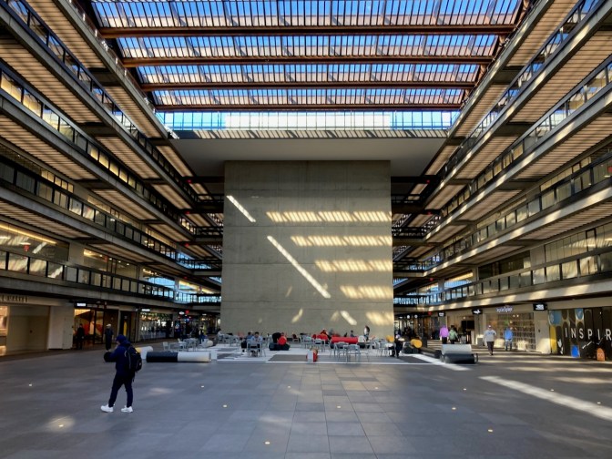 Interior of Bell Labs in Holmdel.
