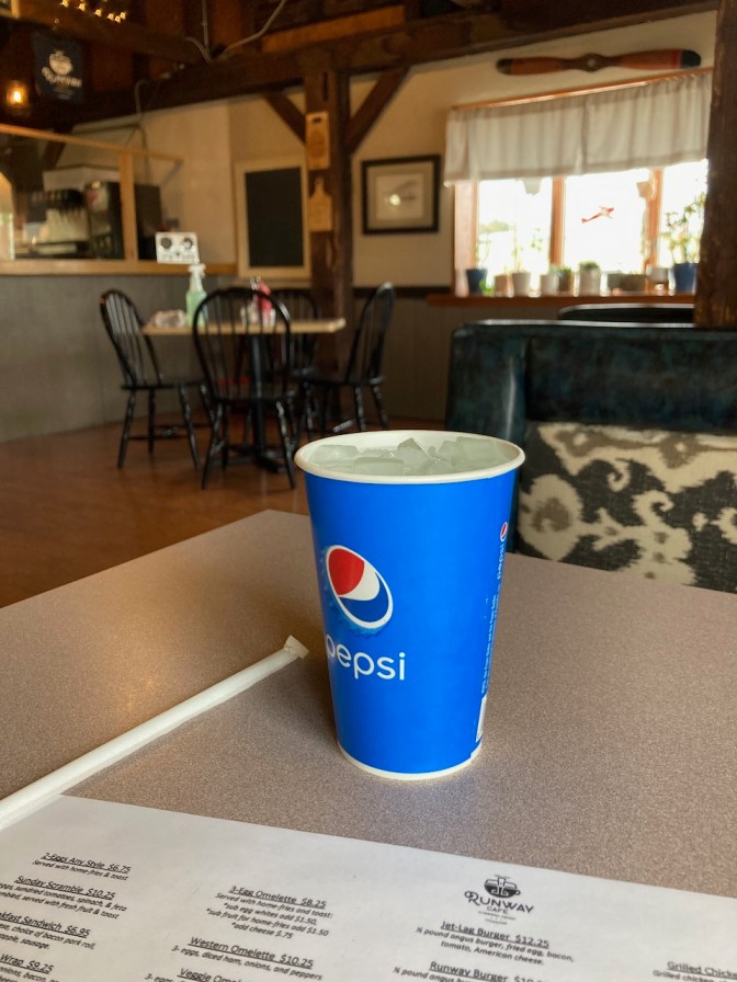 Interior of Runway Cafe.