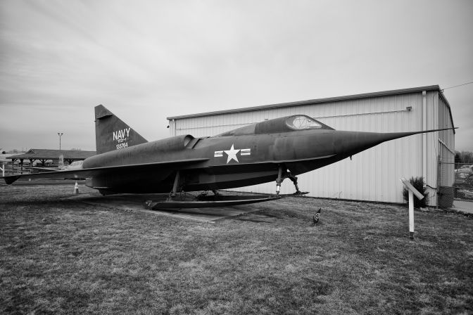 YF-2Y Sea Dart on display beside museum.