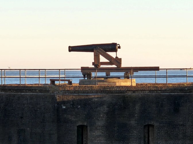 Cannon atop Fort Gaines in Alabama.