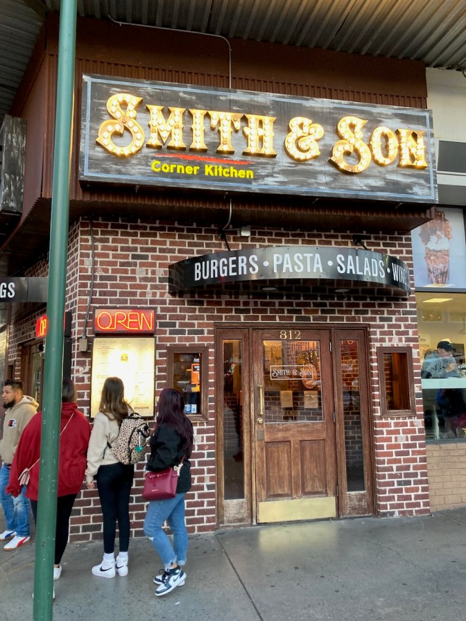 Exterior of Smith & Son restaurant.