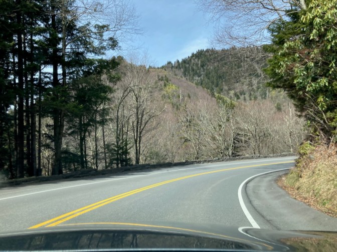 Curvy mountain road.