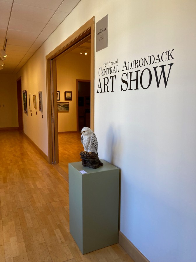 Entrance to Central Adirondack Art Show in View.