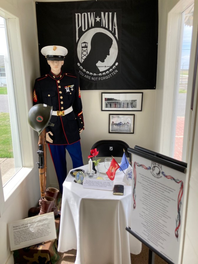 POW-MIA exhibit.