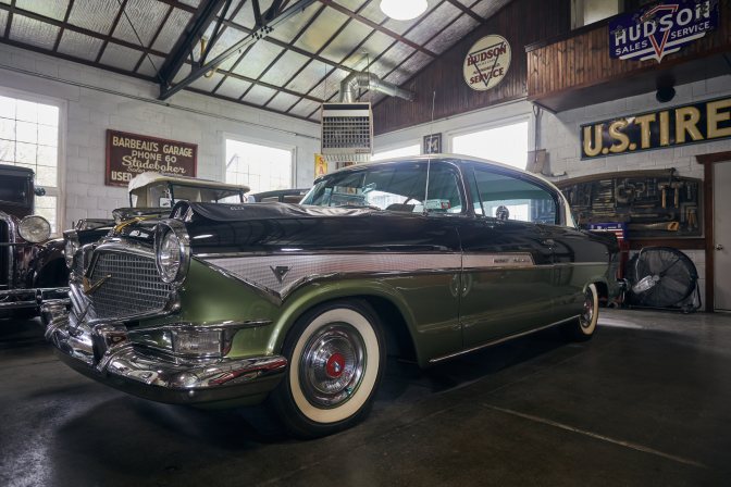 Hudson Hornet in red and gold.