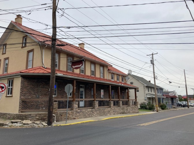 Exterior of Fogelsville Hotel.