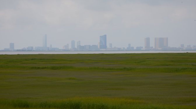 View of Atlantic City skyline.