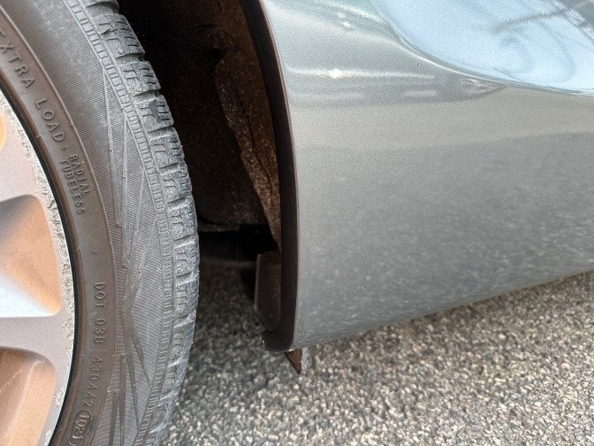 Right rear quarter panel of 2012 Honda Accord.