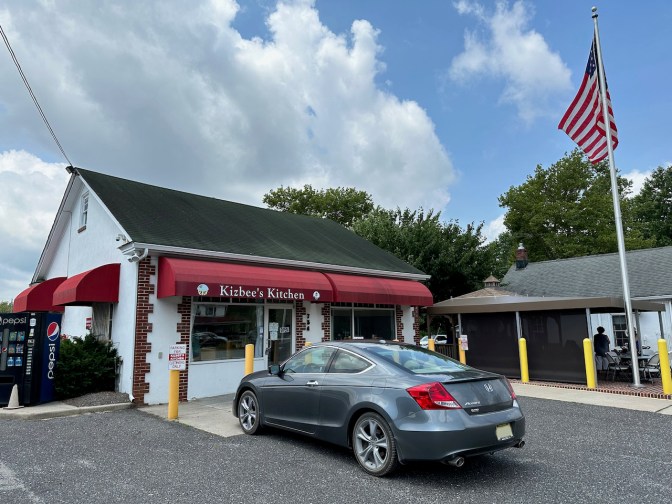 2012 Honda Accord coupe parked in front of Kizbee's Kitchen.