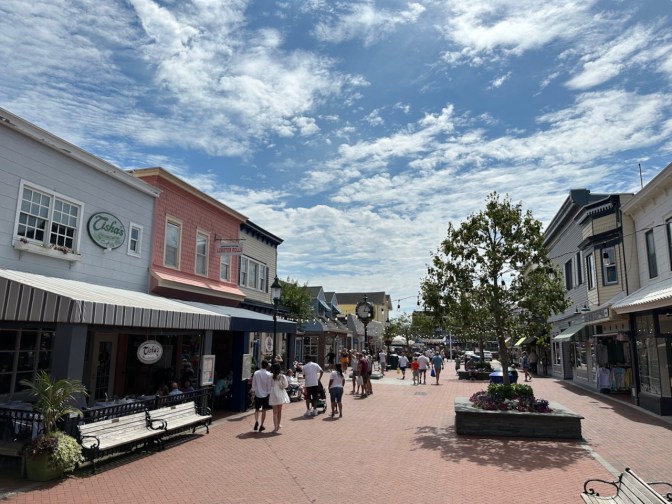 View of Washington Mall in Cape May.