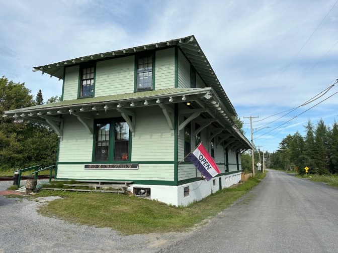 Exterior of Big Moose Station.