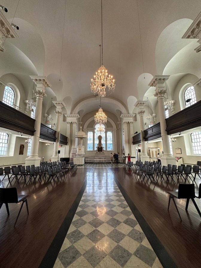 Interior of St. Paul's Chapel.