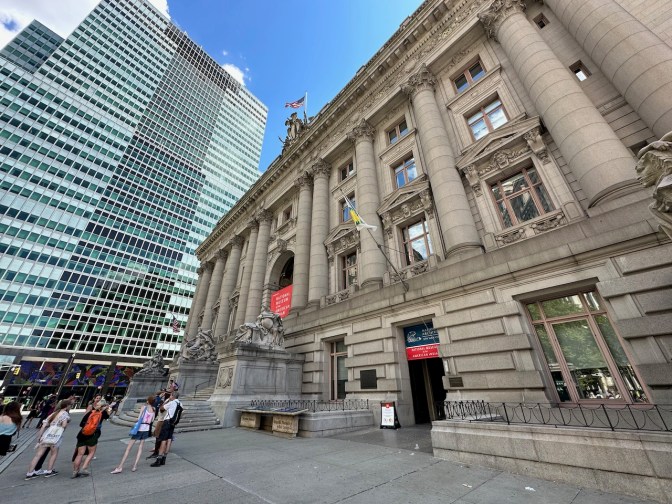 Exterior of the National Museum of the American Indian.
