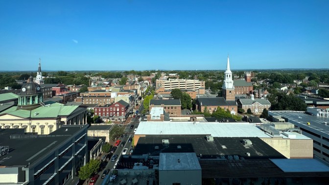 View of Lancaster from the top of The Exchange.