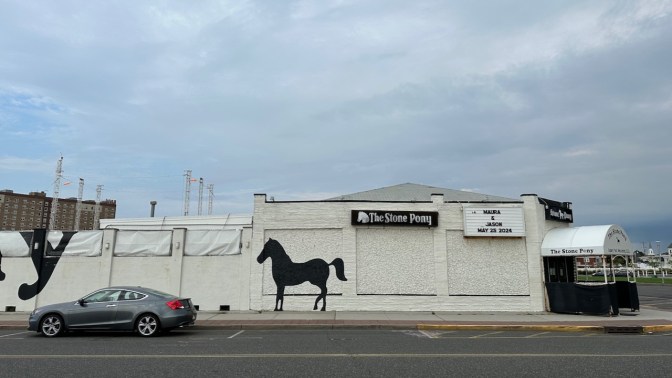 2012 Honda Accord coupe parked in front of The Stone Pony.