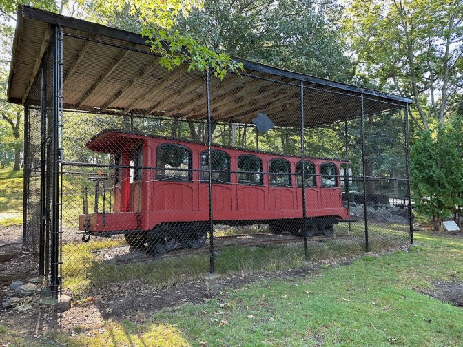 The Pioneer gravity railroad car.