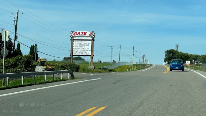 Entrance to Gate 2 for Watkins Glen.