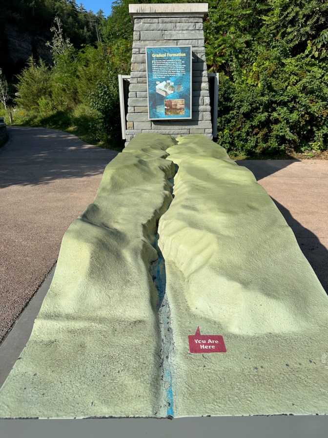 Model of Watkins Glen State Park.