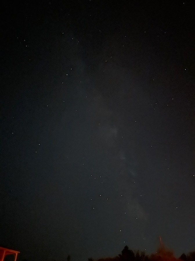 View of stars in sky.