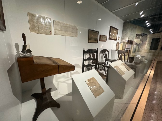 Artifacts from Governor George Wolf's life.