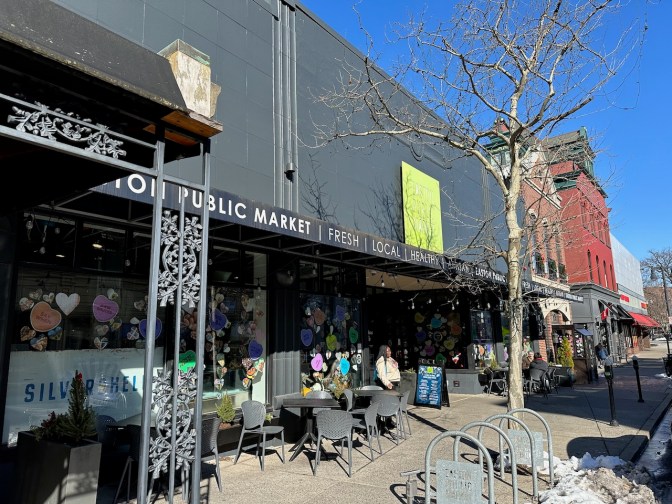 Exterior of Easton Public Market.