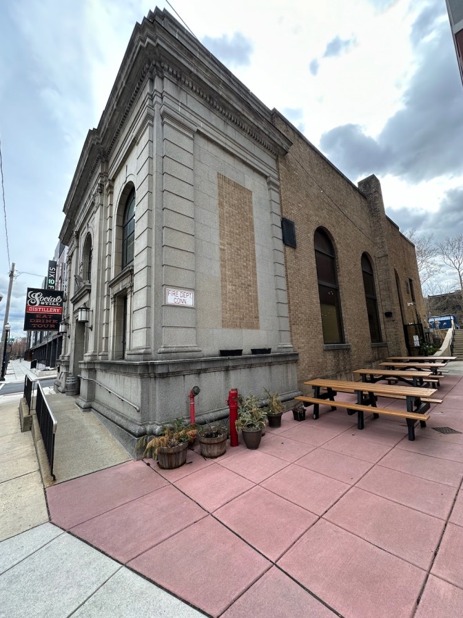 Exterior of Social Still Distillery.