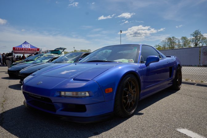 Blue Acura NSX.