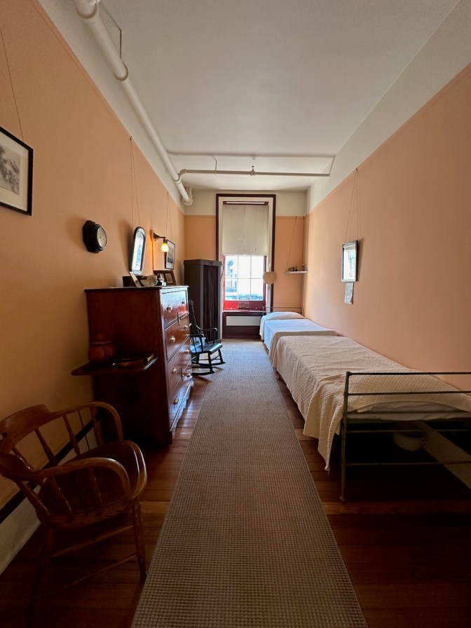 Recreation of bunk room for sailors.