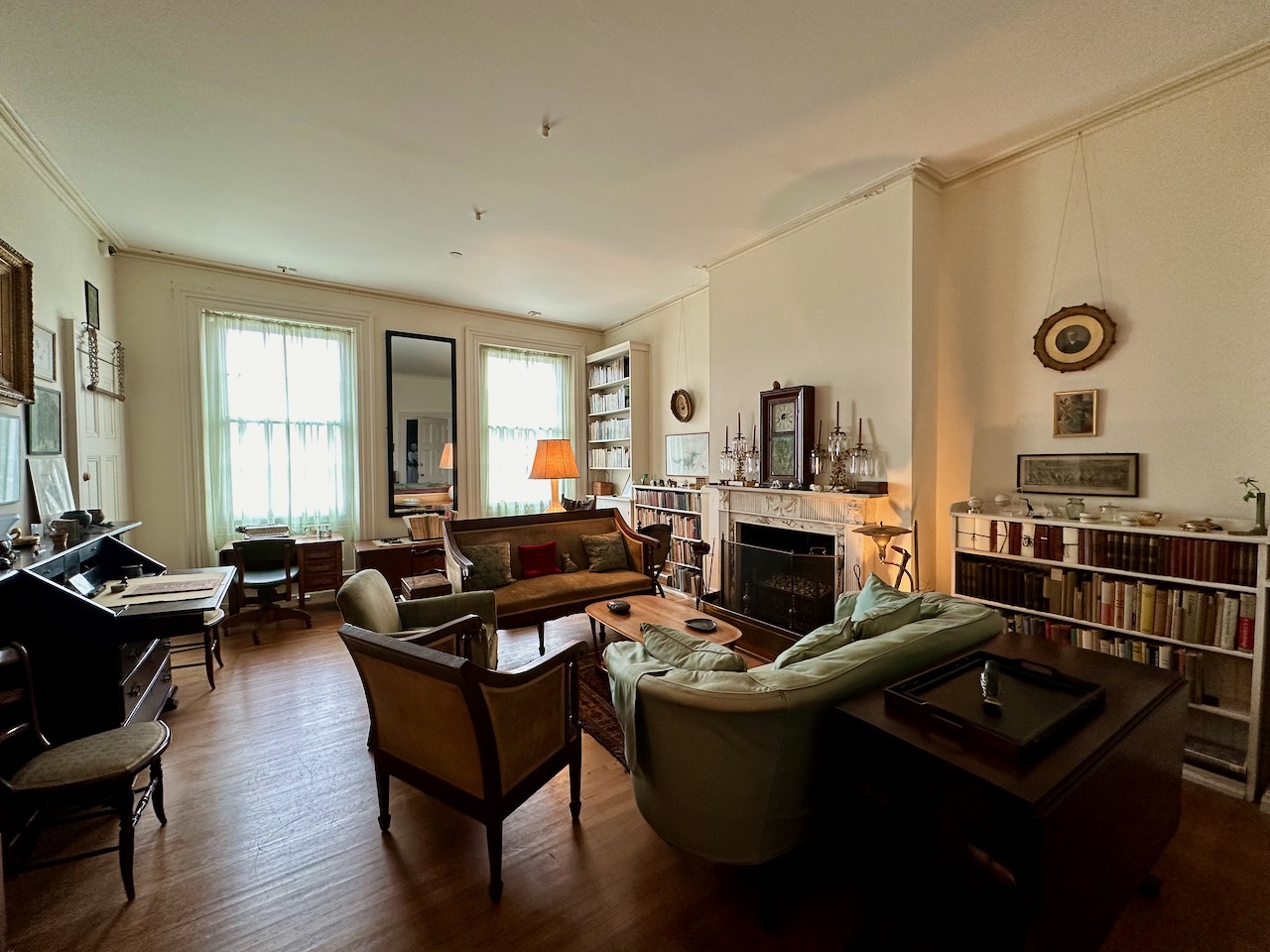 Room decorated in the style of Marianne Moore's living room.
