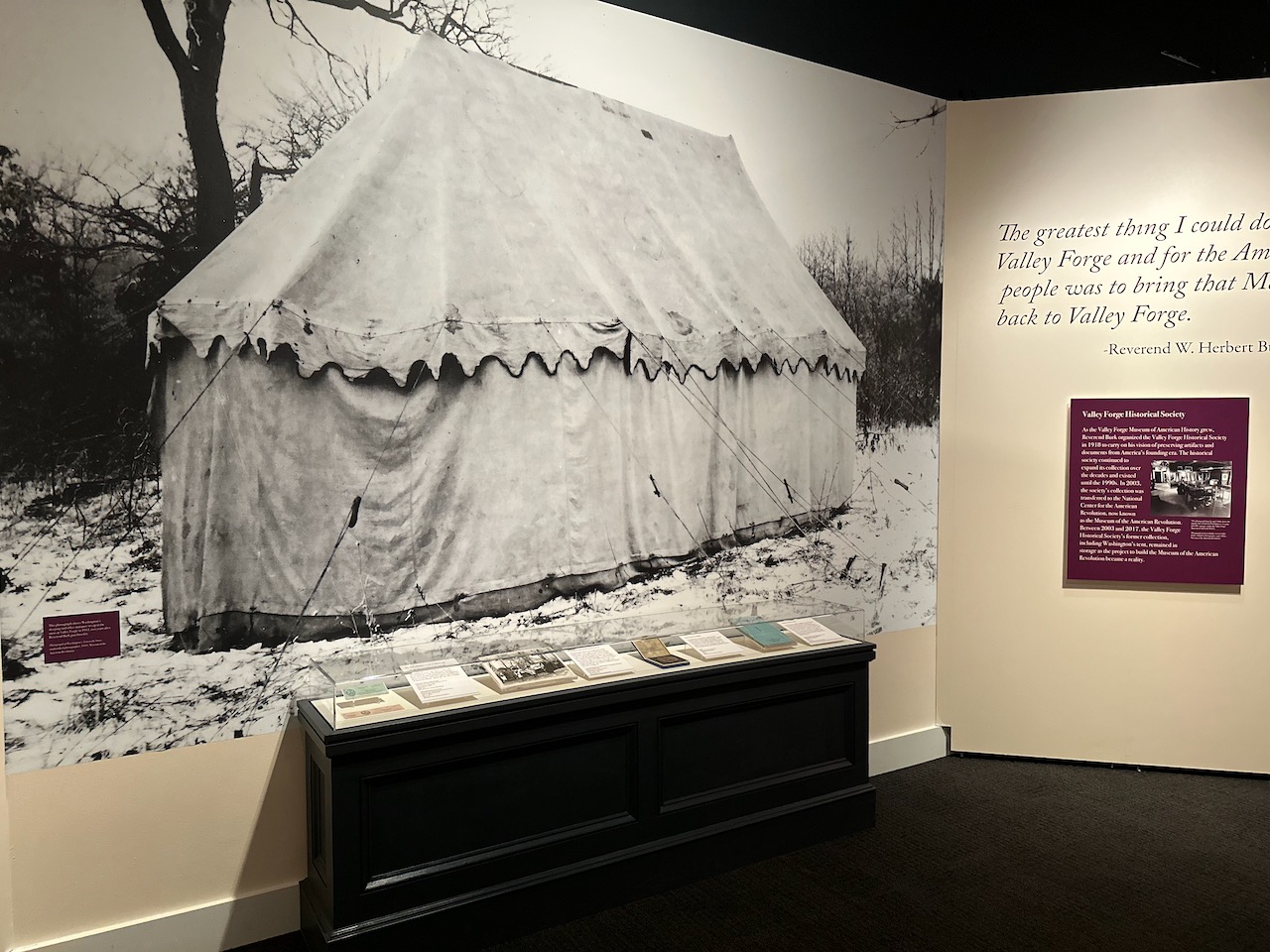 Photograph of Washington's Tent, erected at Valley Forge.