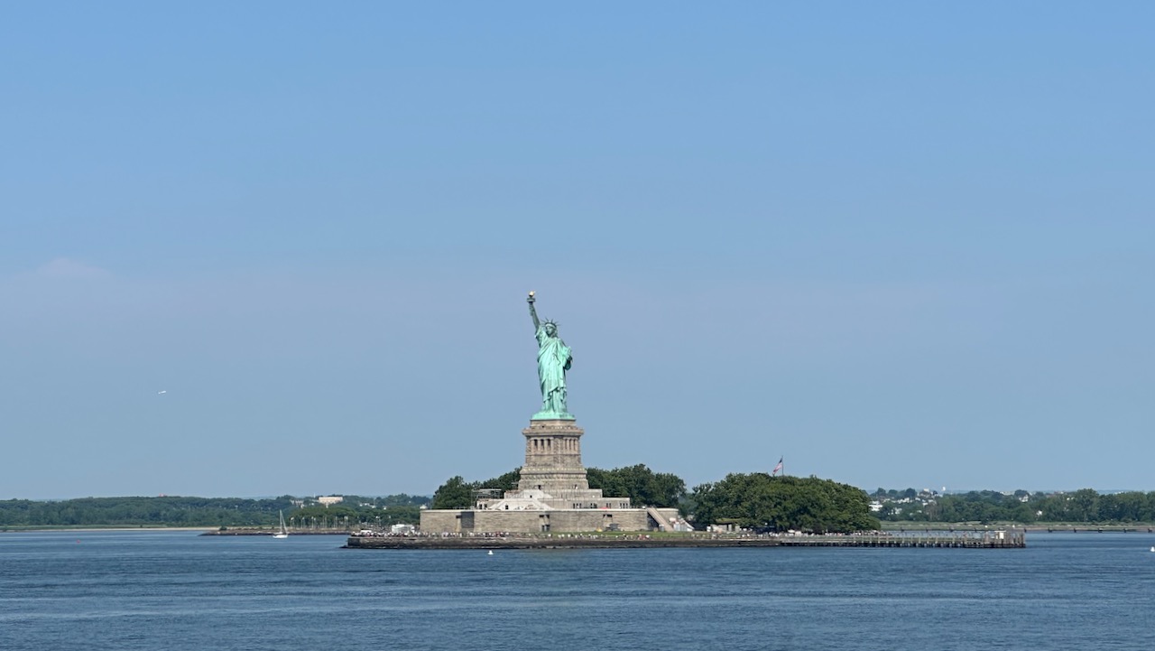 Statue of Liberty in New York Harbor.
