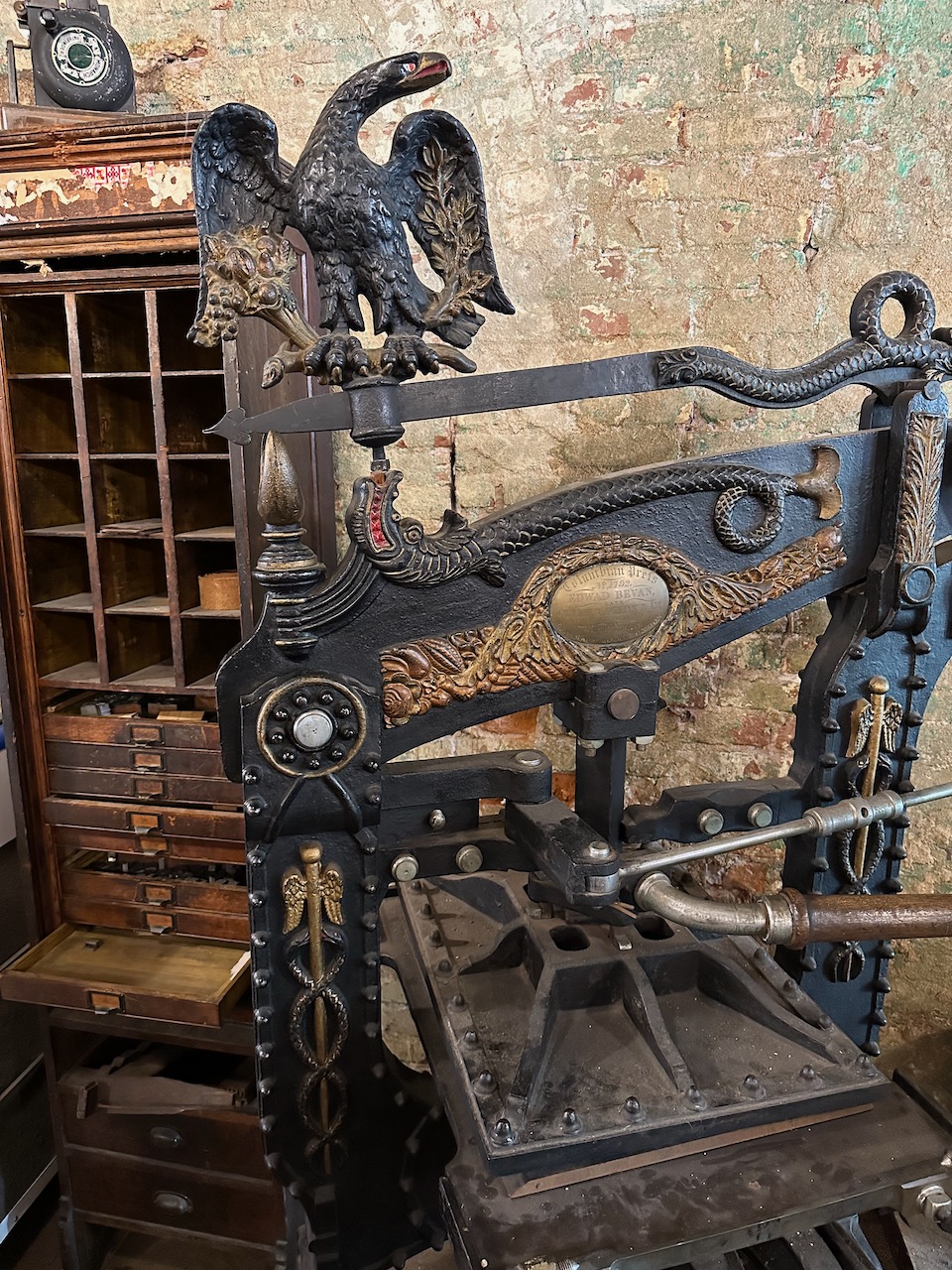 Vintage printing press.