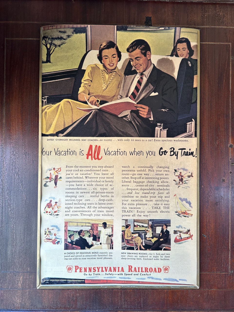 1940s-era advertisement for Pennsylvania Railroad.