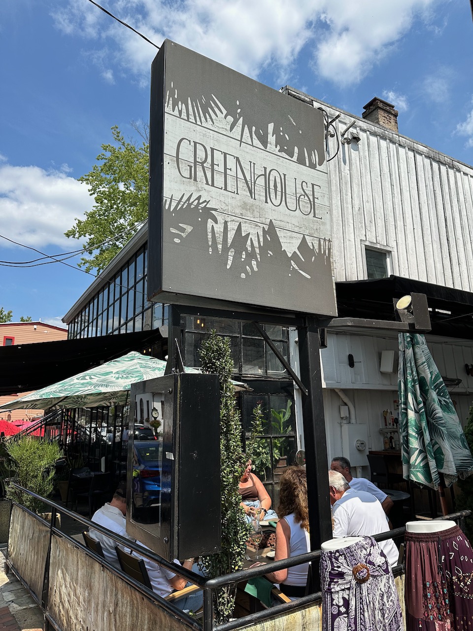 Exterior of Greenhouse Restaurant.