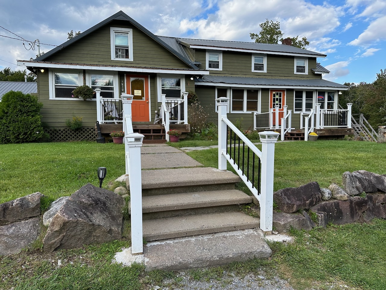 Exterior of Little Fox Inn and Restaurant.