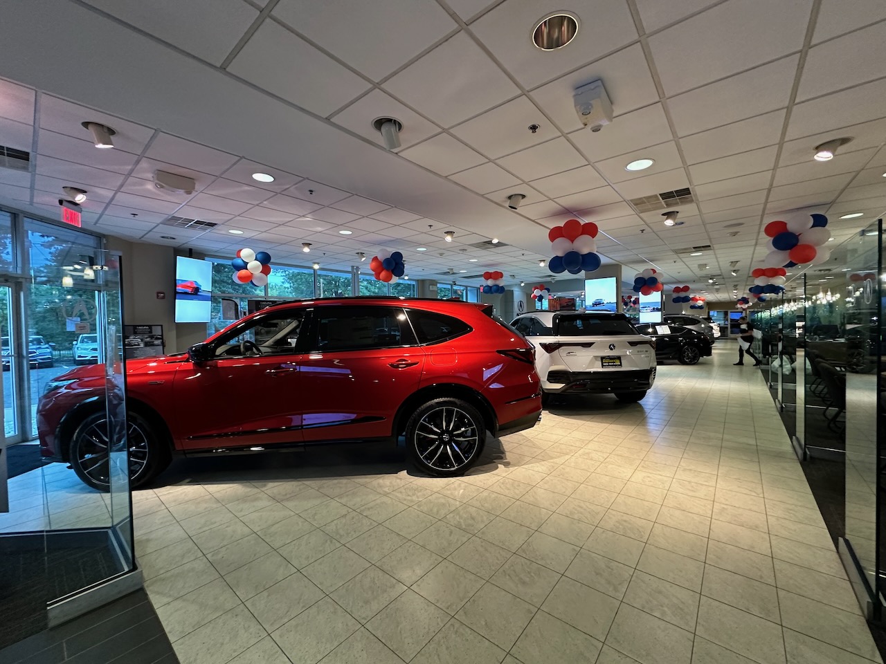 Showroom of Bill Vince's Bridgewater Acura.