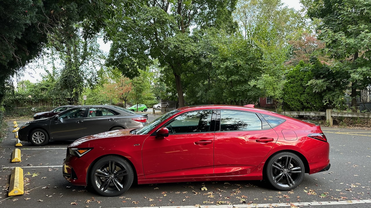 2025 Acura Integra in parking lot.