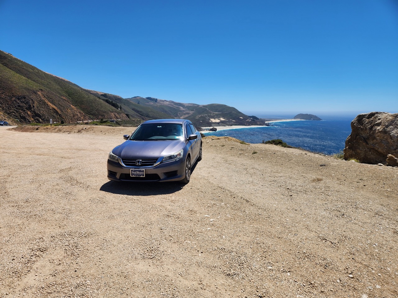2014 Honda Accord parked along Pacific Coast Highway.