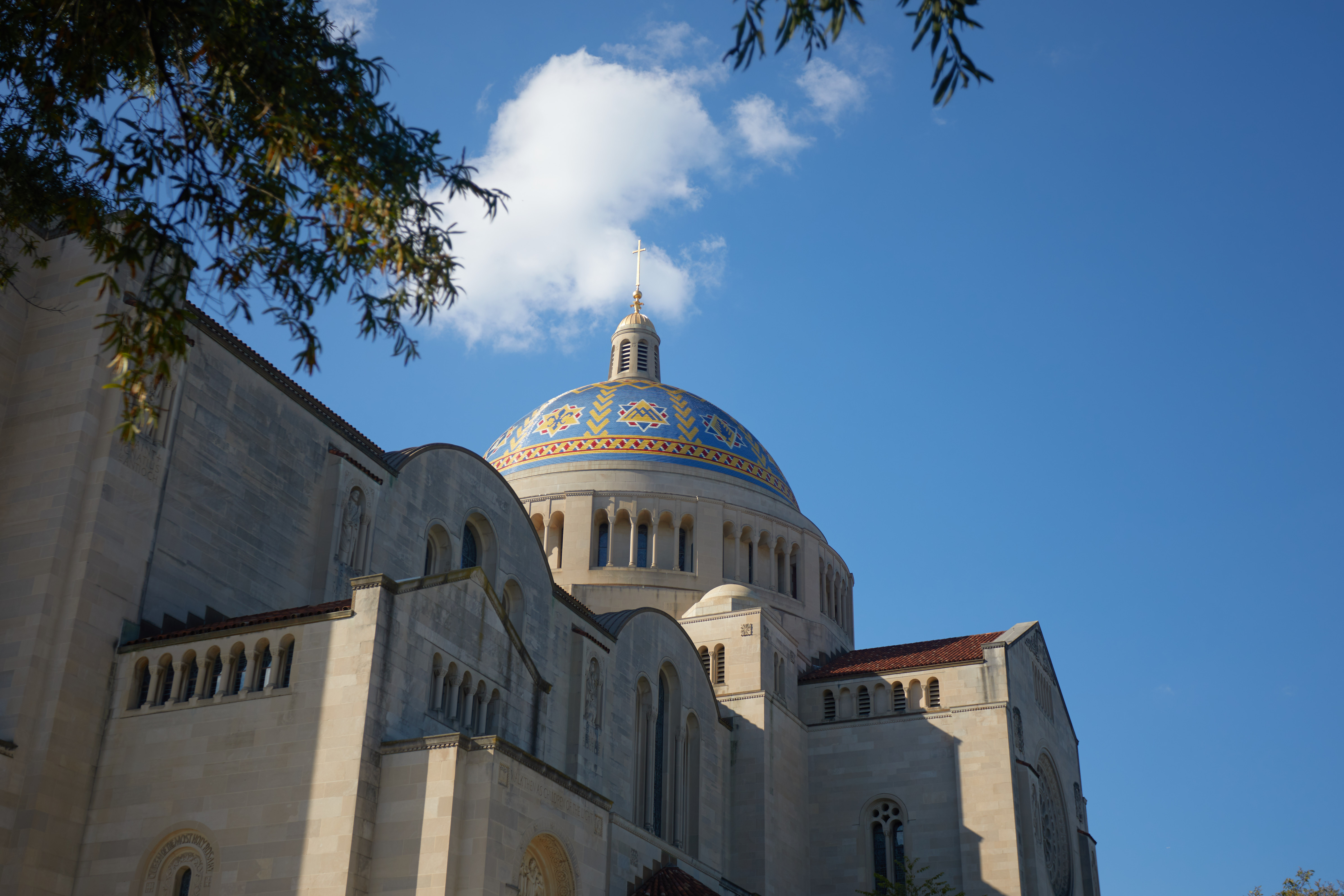 Exterior and dome of basilica.