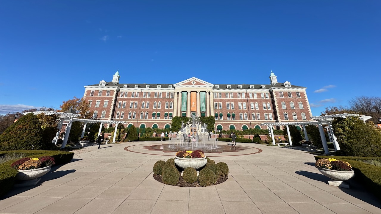 Exterior of Culinary Institute of America.