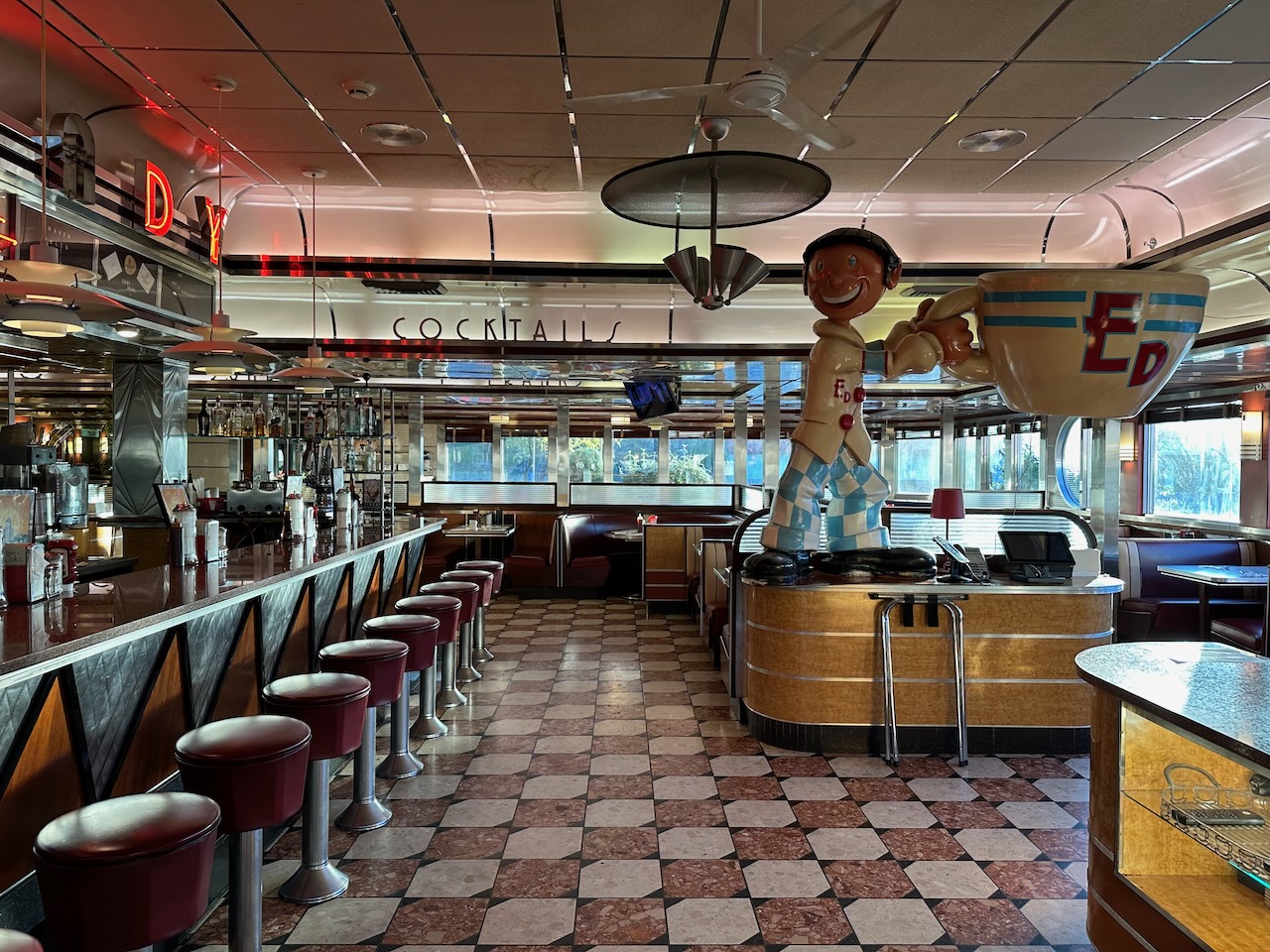 Interior of Everyday Diner.